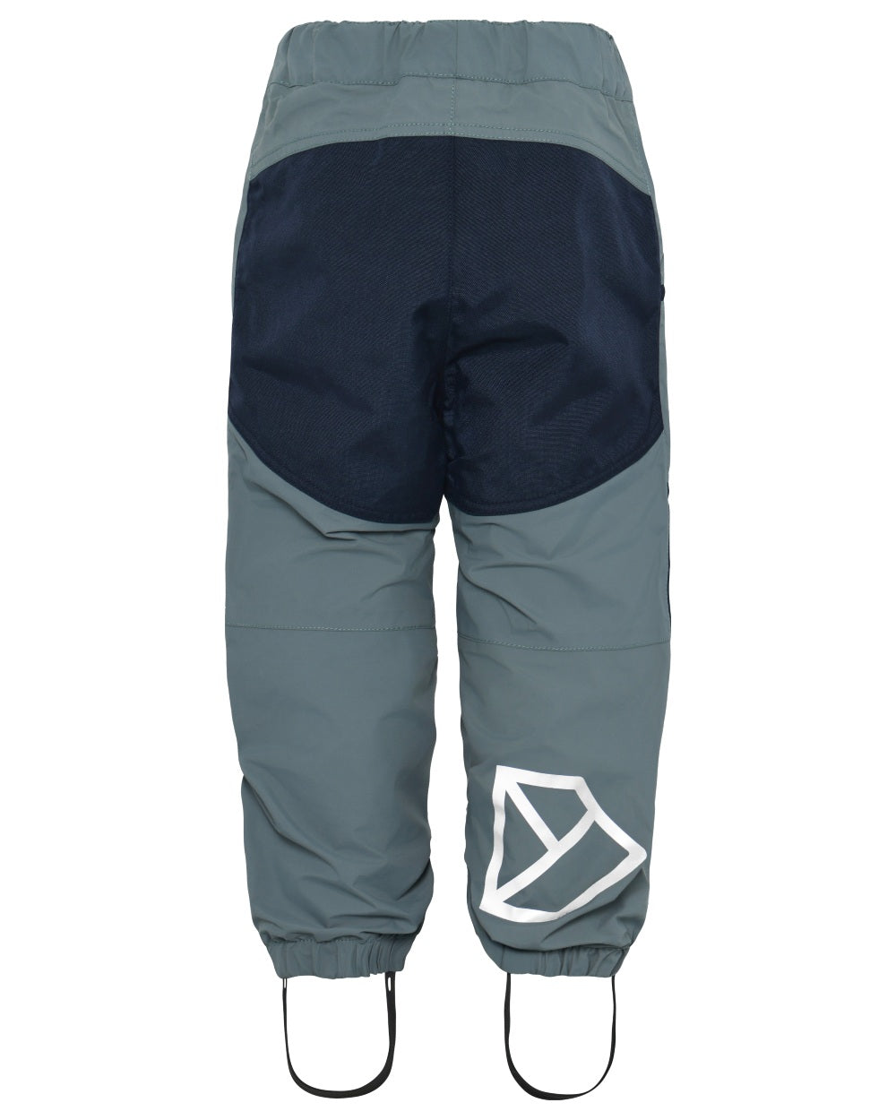 Factory Blue coloured Didriksons Childrens Dusk Pants on white background 