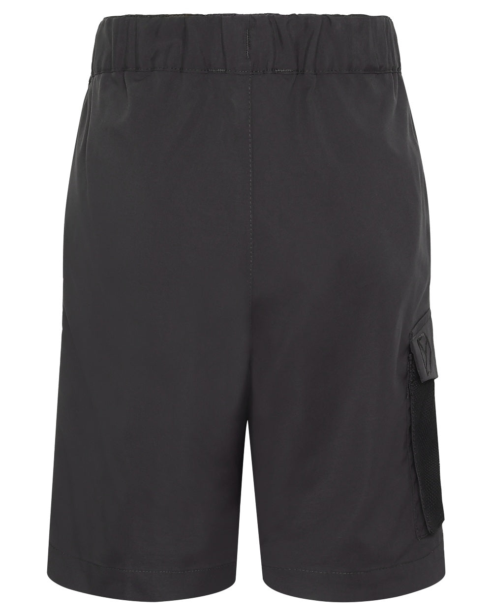 Graphite coloured Didriksons Childrens Eken Shorts on white background 