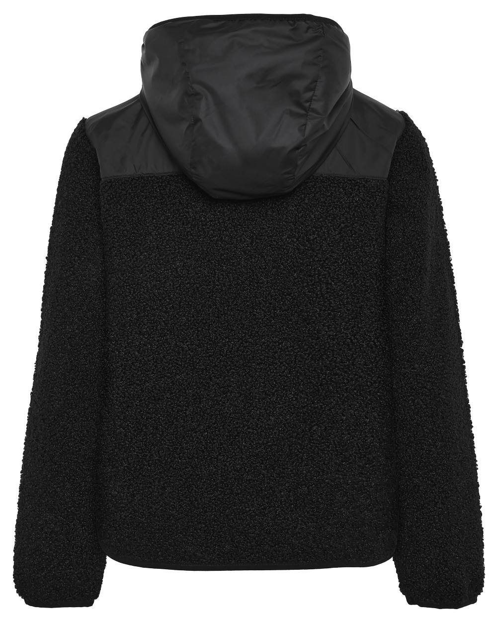 Black coloured Didriksons Childrens Exa Full-Zip Fleece 3 on white background 