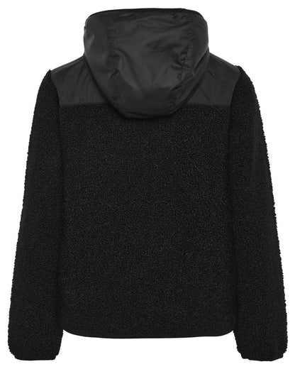 Black coloured Didriksons Childrens Exa Full-Zip Fleece 3 on white background 