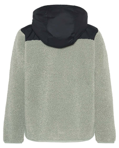 Wilted Leaf coloured Didriksons Childrens Exa Full-Zip Fleece 3 on white background 