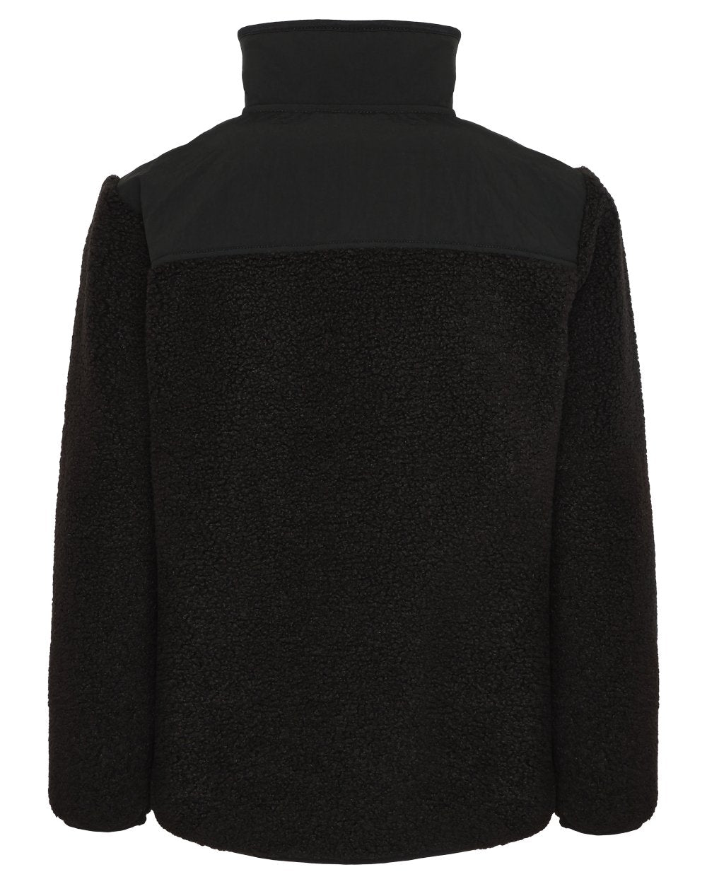 Black coloured Didriksons Childrens Exa Half Zip Sweater on white background 