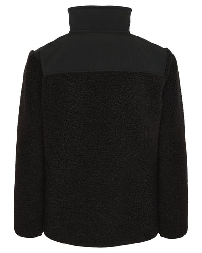 Black coloured Didriksons Childrens Exa Half Zip Sweater on white background 