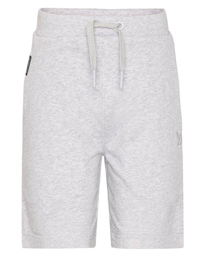 Aluminum Melange coloured Didriksons Childrens Fejan Shorts on white background 