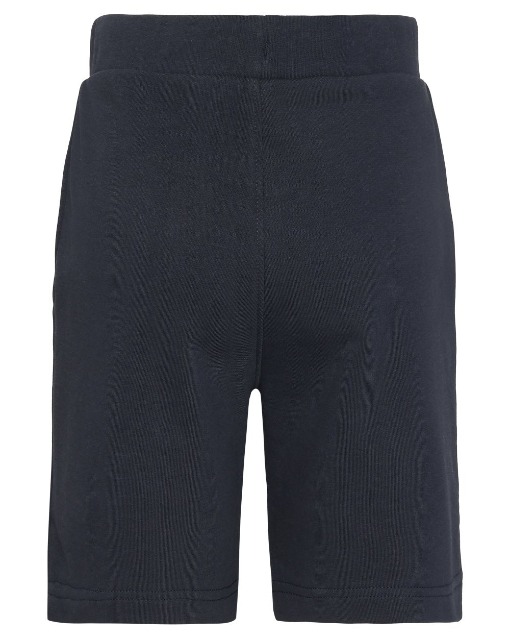 Navy coloured Didriksons Childrens Fejan Shorts on white background 