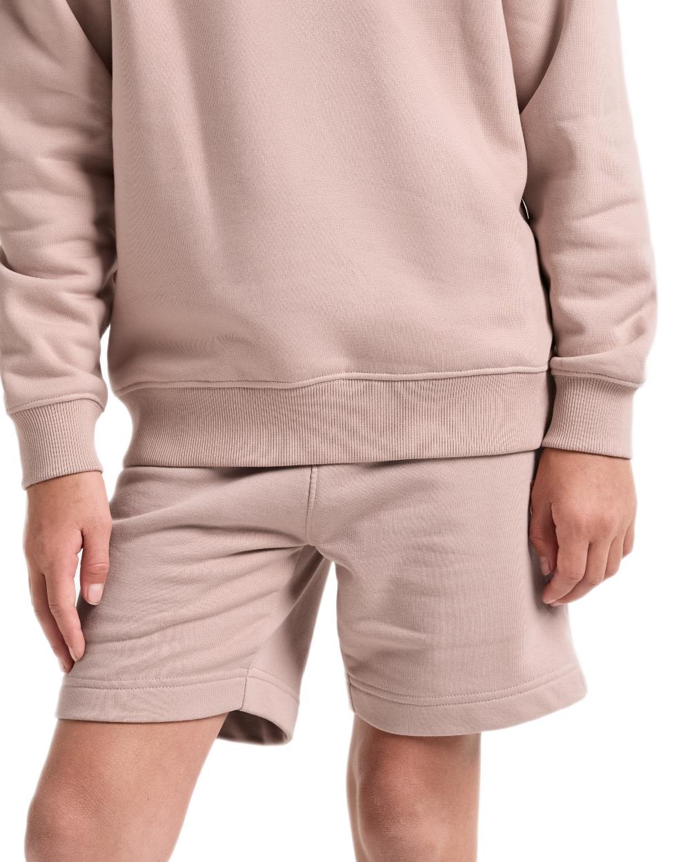 Vintage Pink coloured Didriksons Childrens Fejan Shorts on white background 