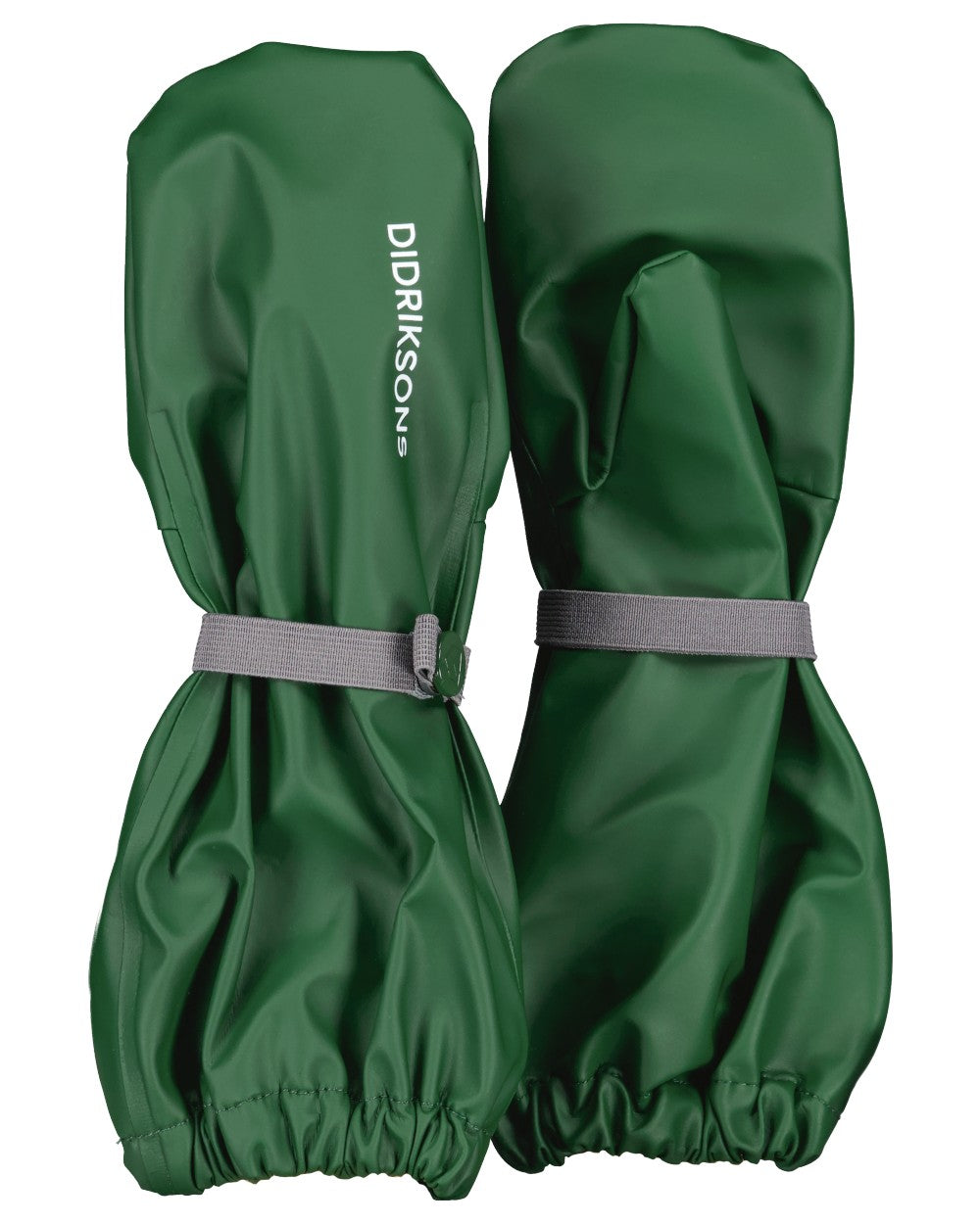 Pine Green coloured Didriksons Childrens Gloves on white background 