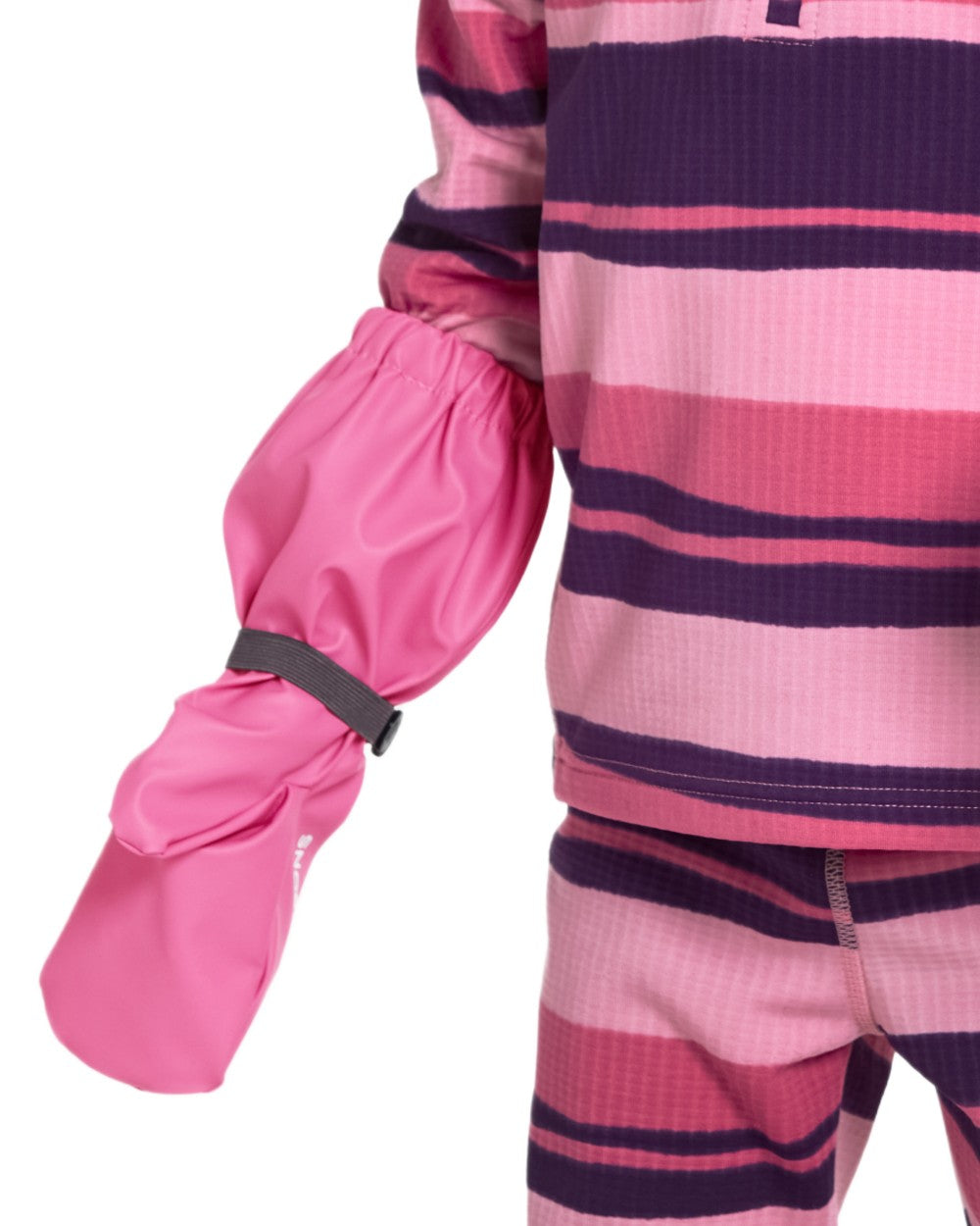 Sweet Pink coloured Didriksons Childrens Gloves on white background 