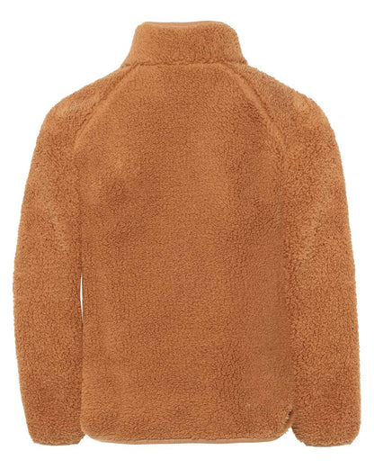 Almond Tree coloured Didriksons Childrens Gibbs Full Zip Jacket 2 on white background 