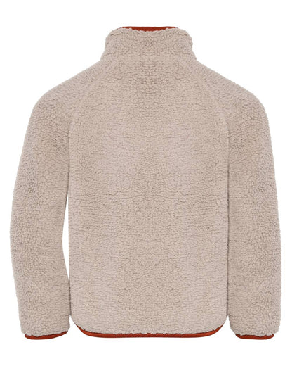 Beach Beige Rust coloured Didriksons Childrens Gibbs Full Zip Jacket 2 on white background 