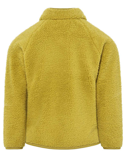 Yellow Pollen coloured Didriksons Childrens Gibbs Full Zip Jacket 2 on white background 