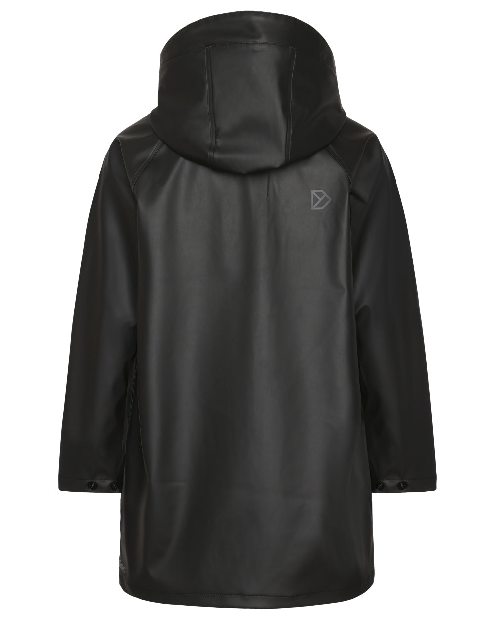Black coloured Didriksons Childrens Giga Jacket on white background 