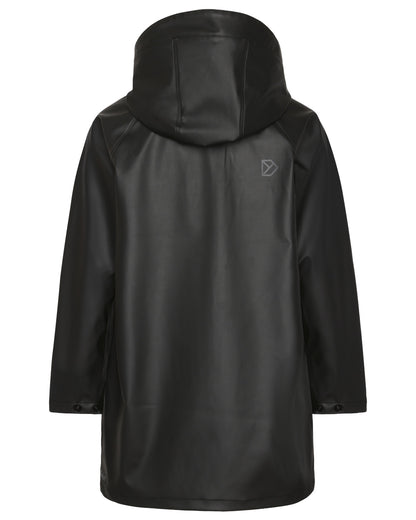 Black coloured Didriksons Childrens Giga Jacket on white background 