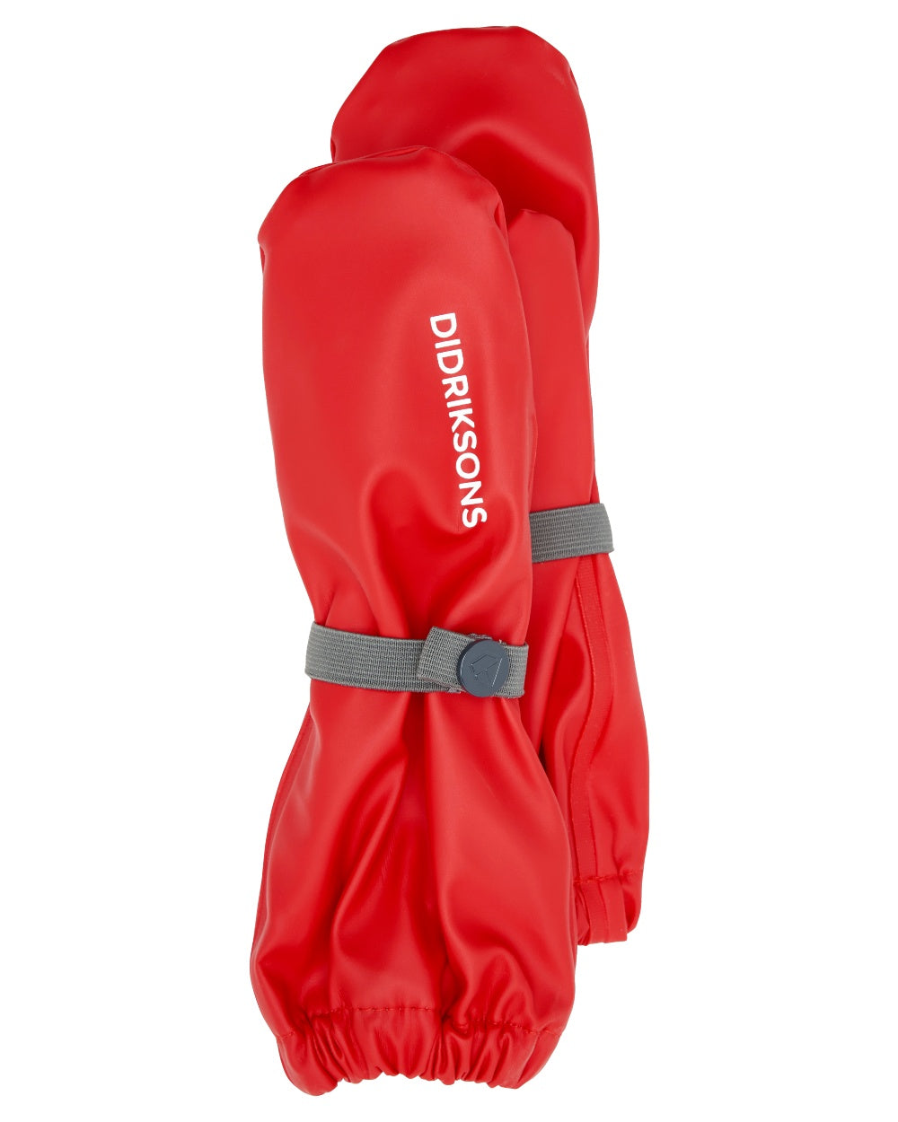 Chili Red coloured Didriksons Childrens Gloves on white background 