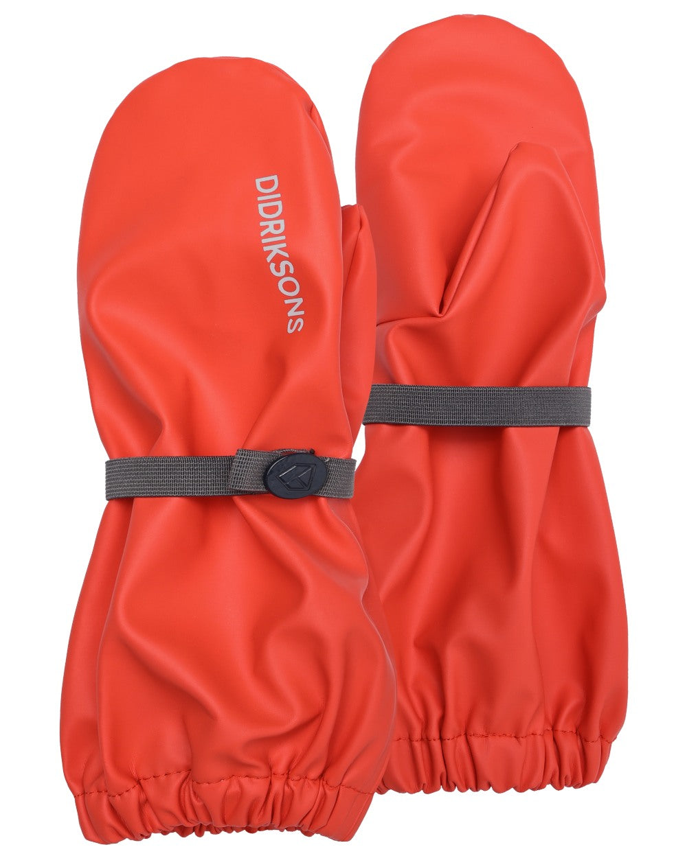 Paprika coloured Didriksons Childrens Galon Gloves on white background 