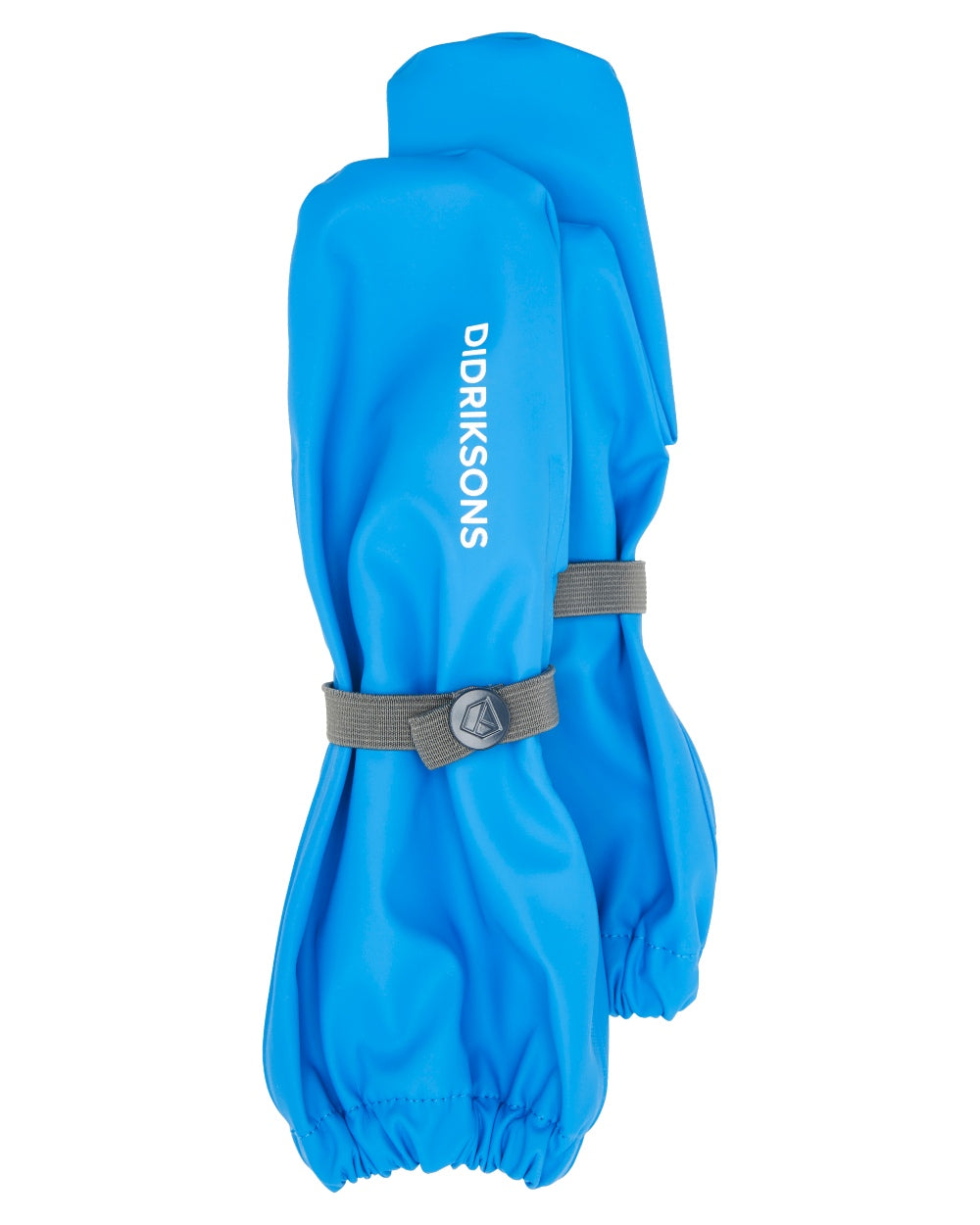 Sharp Blue coloured Didriksons Childrens Gloves on white background 