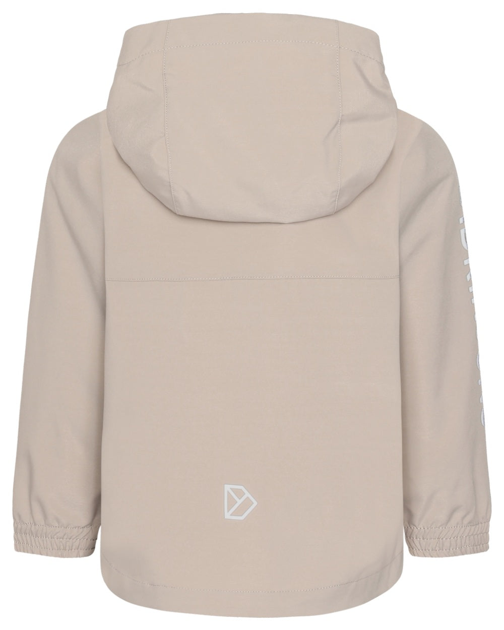 Beach Beige coloured Didriksons Childrens Hallon Jacket on white background 