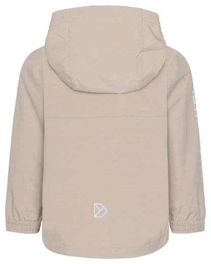 Beach Beige coloured Didriksons Childrens Hallon Jacket on white background 