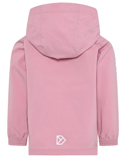 Light Heather Pink coloured Didriksons Childrens Hallon Jacket on white background 