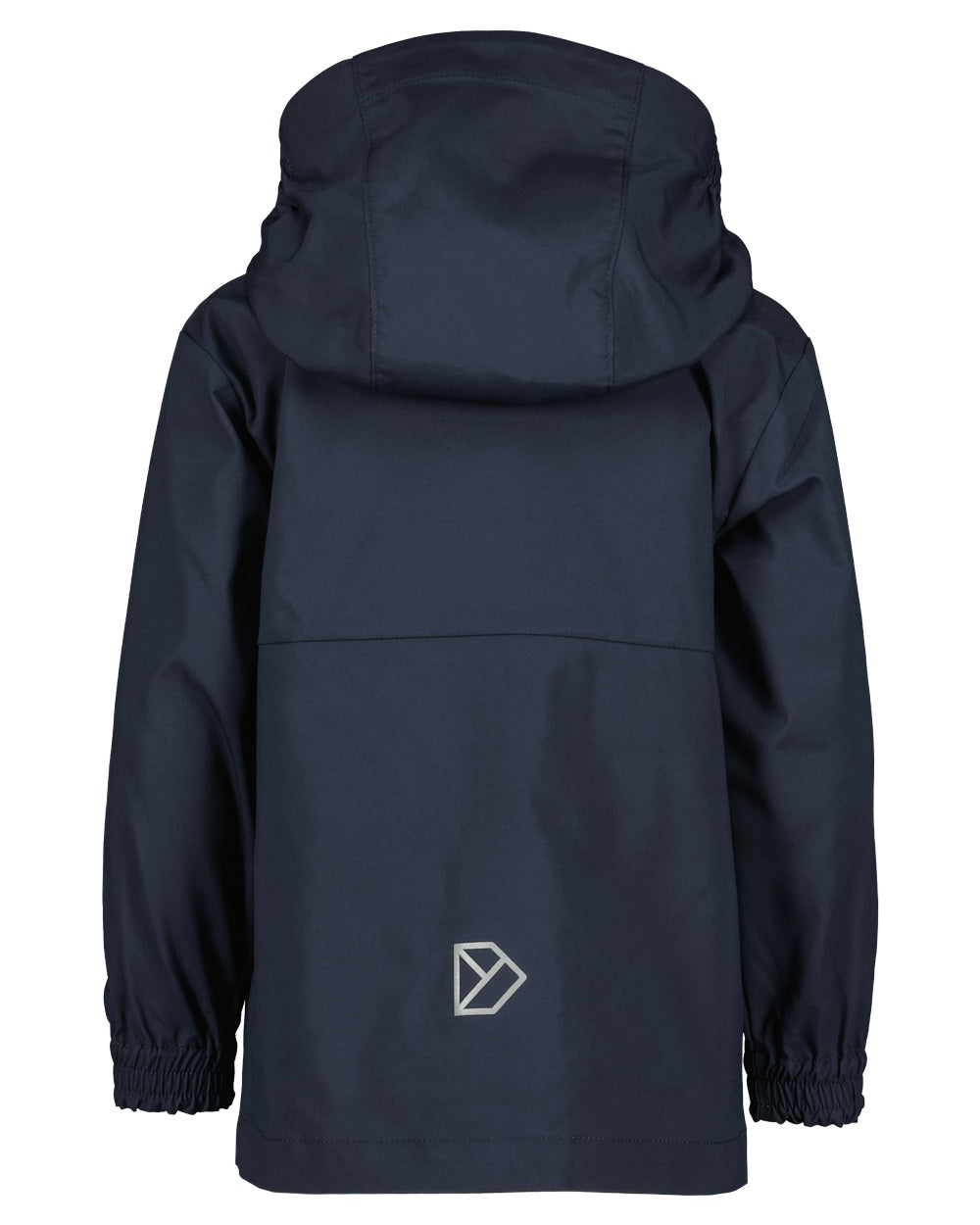 Navy coloured Didriksons Childrens Hallon Jacket on white background 