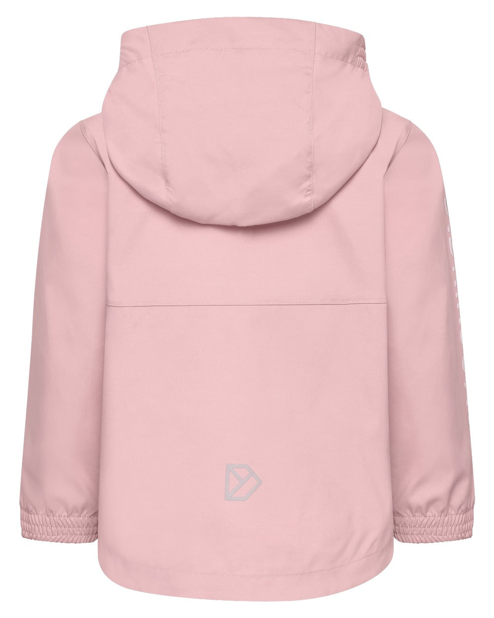 Soft Pink coloured Didriksons Childrens Hallon Jacket on white background 