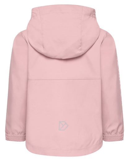 Soft Pink coloured Didriksons Childrens Hallon Jacket on white background 