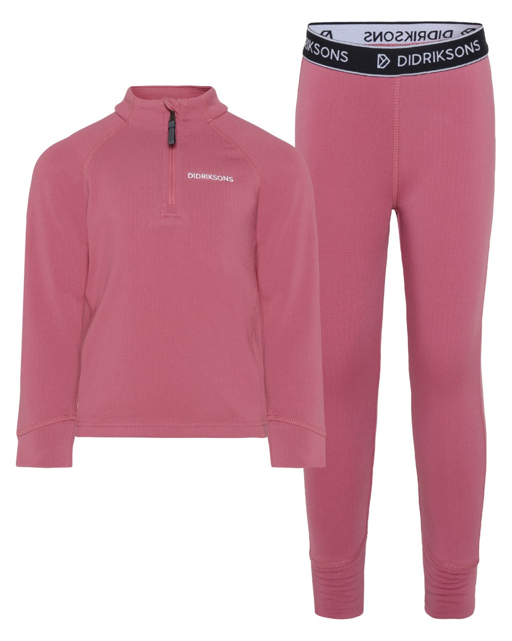 Heather Pink coloured Didriksons Childrens Jadis Set on white background 