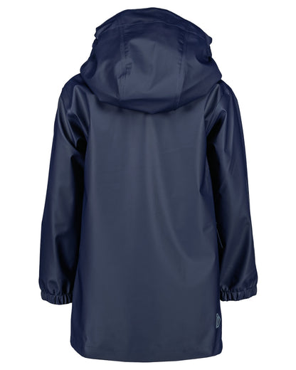 Navy coloured Didriksons Childrens Jojo Jacket on white background 