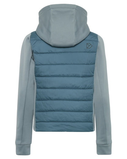 Star Blue coloured Didriksons Childrens Kapris Full Zip Jacket 3 on white background 