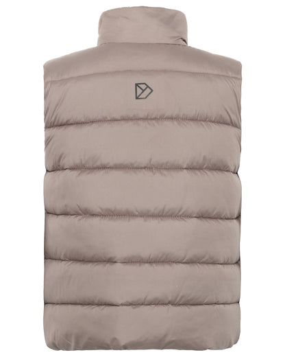 Ash Brown coloured Didriksons Childrens Kilo Vest 2 on white background 