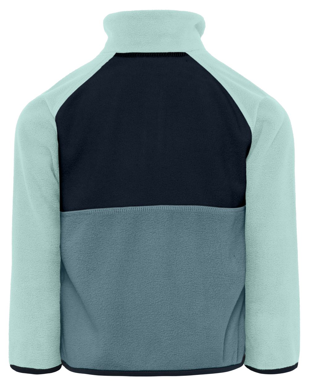 Factory Blue coloured Didriksons Childrens Monte Half Button Fleece 5 on white background 