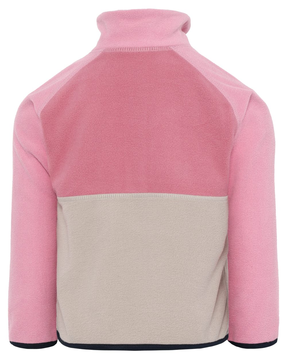 Heather Pink coloured Didriksons Childrens Monte Half Button Fleece 5 on white background 