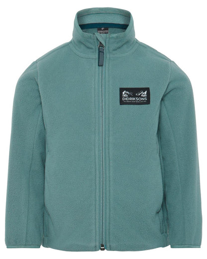 Factory Blue coloured Didriksons Childrens Muskot Jacket on white background 