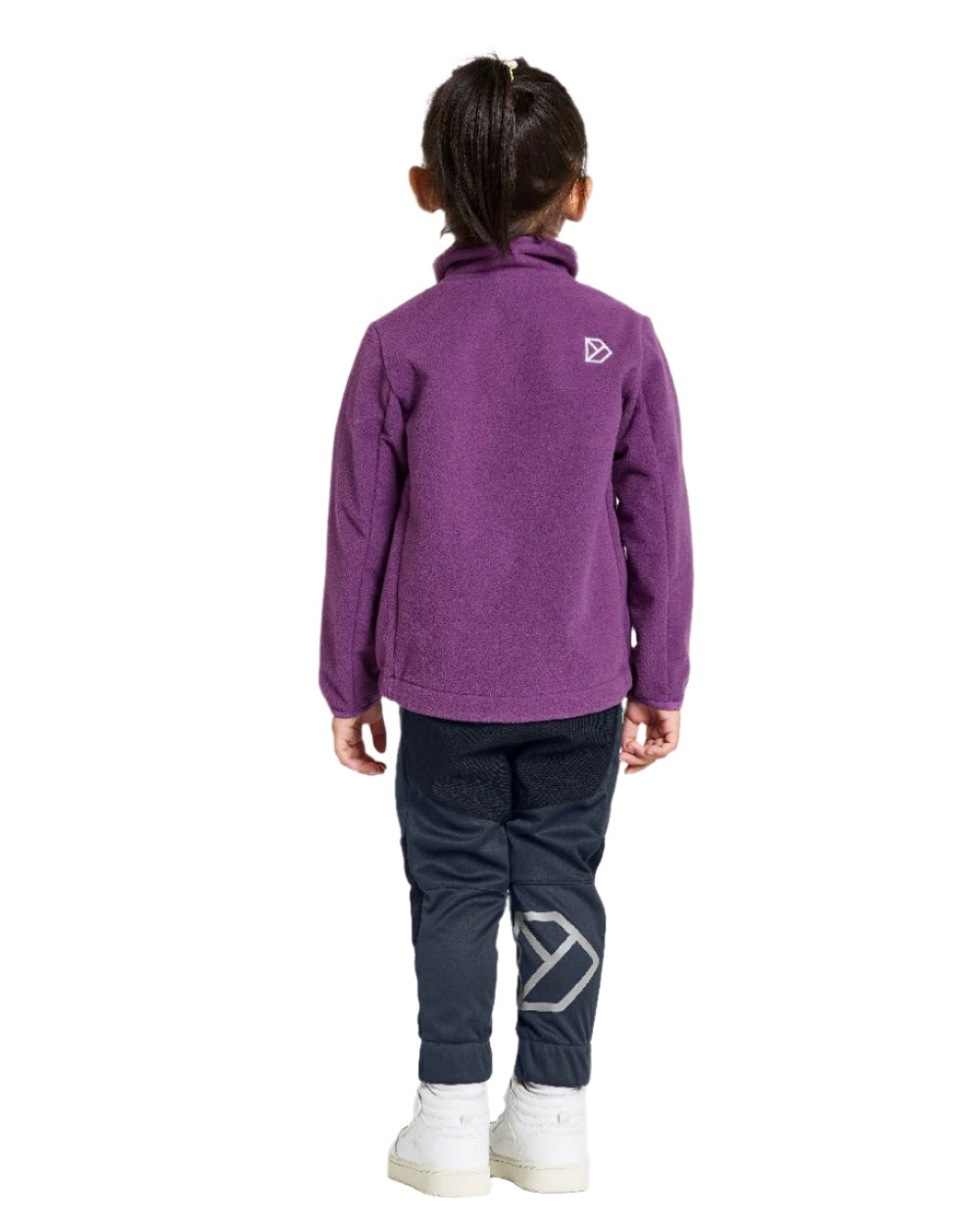 Grape coloured Didriksons Childrens Muskot Jacket on white background 