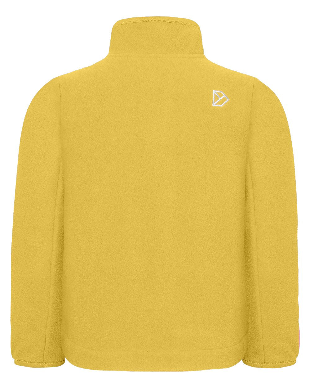 Yellow Pollen coloured Didriksons Childrens Muskot Jacket on white background 
