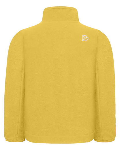 Yellow Pollen coloured Didriksons Childrens Muskot Jacket on white background 