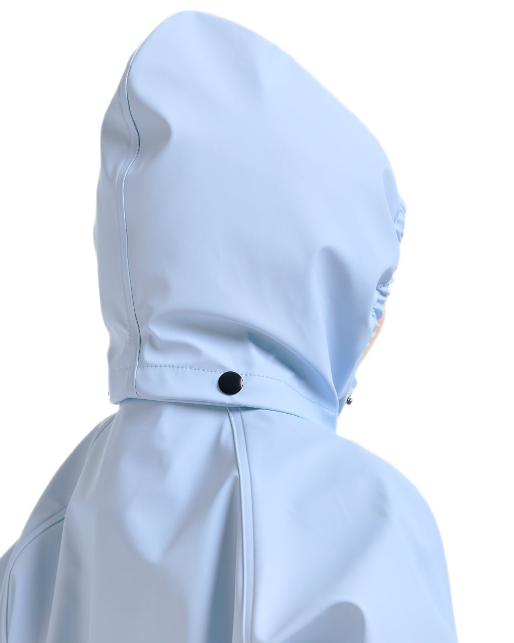 Light Sea Blue coloured Didriksons Childrens Slaskeman Rain Set 2 on white background 