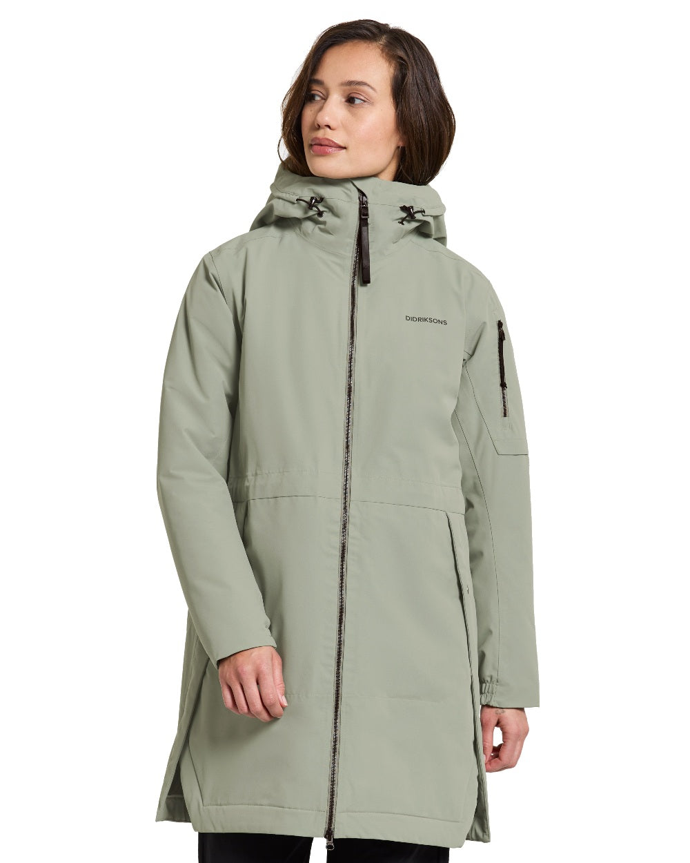 Didriksons Ella Womens Parka 2 in Wilted Leaf 