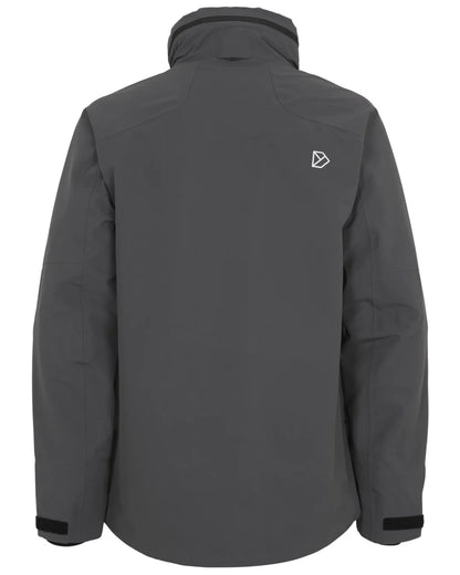 Coal Black coloured Didriksons Fractus Waterproof Jacket on white background 