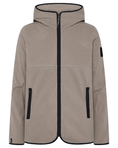 Ash Brown coloured Didriksons Helmit Windproof Full Zip Fleece on white background 