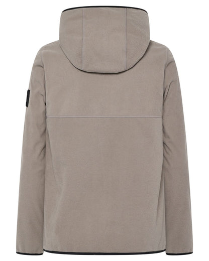 Ash Brown coloured Didriksons Helmit Windproof Full Zip Fleece on white background 