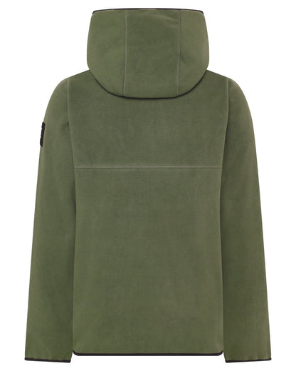 Deep Green coloured Didriksons Helmit Windproof Full Zip Fleece on white background 