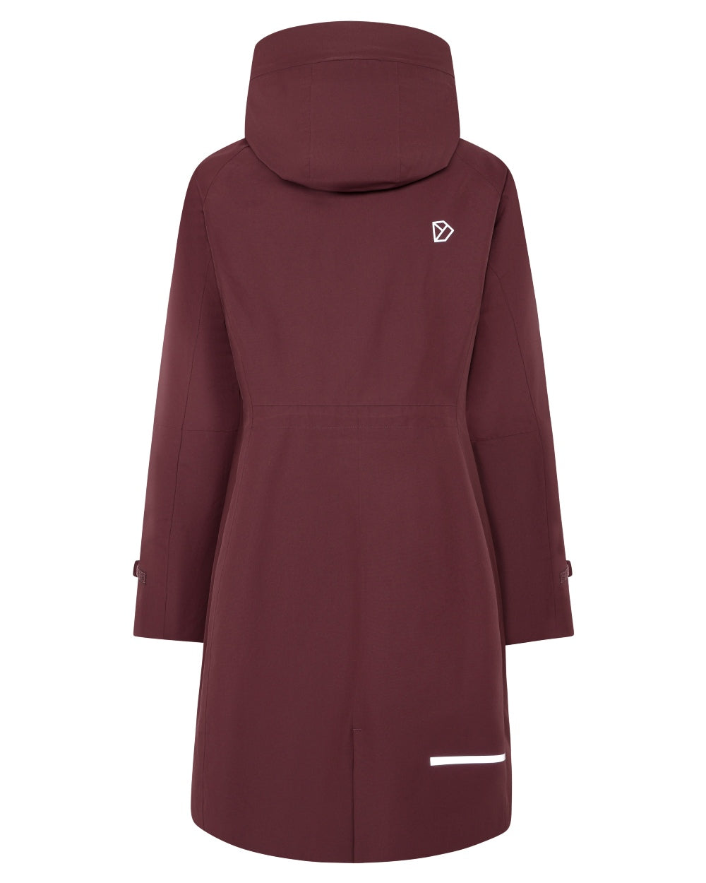 Old Rust Coloured Didriksons Ilma Womens Waterproof Parka 8 on White Background 
