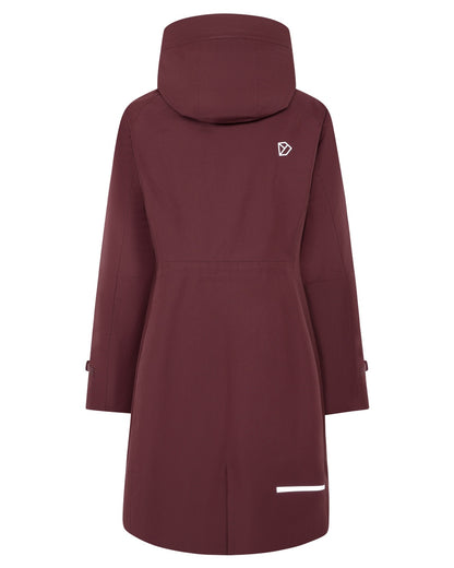 Old Rust Coloured Didriksons Ilma Womens Waterproof Parka 8 on White Background 