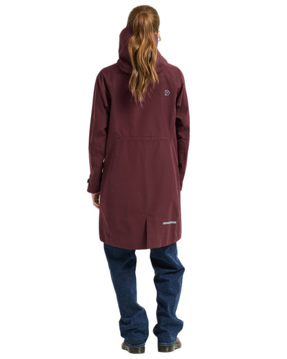 Old Rust Coloured Didriksons Ilma Womens Waterproof Parka 8 on White Background 