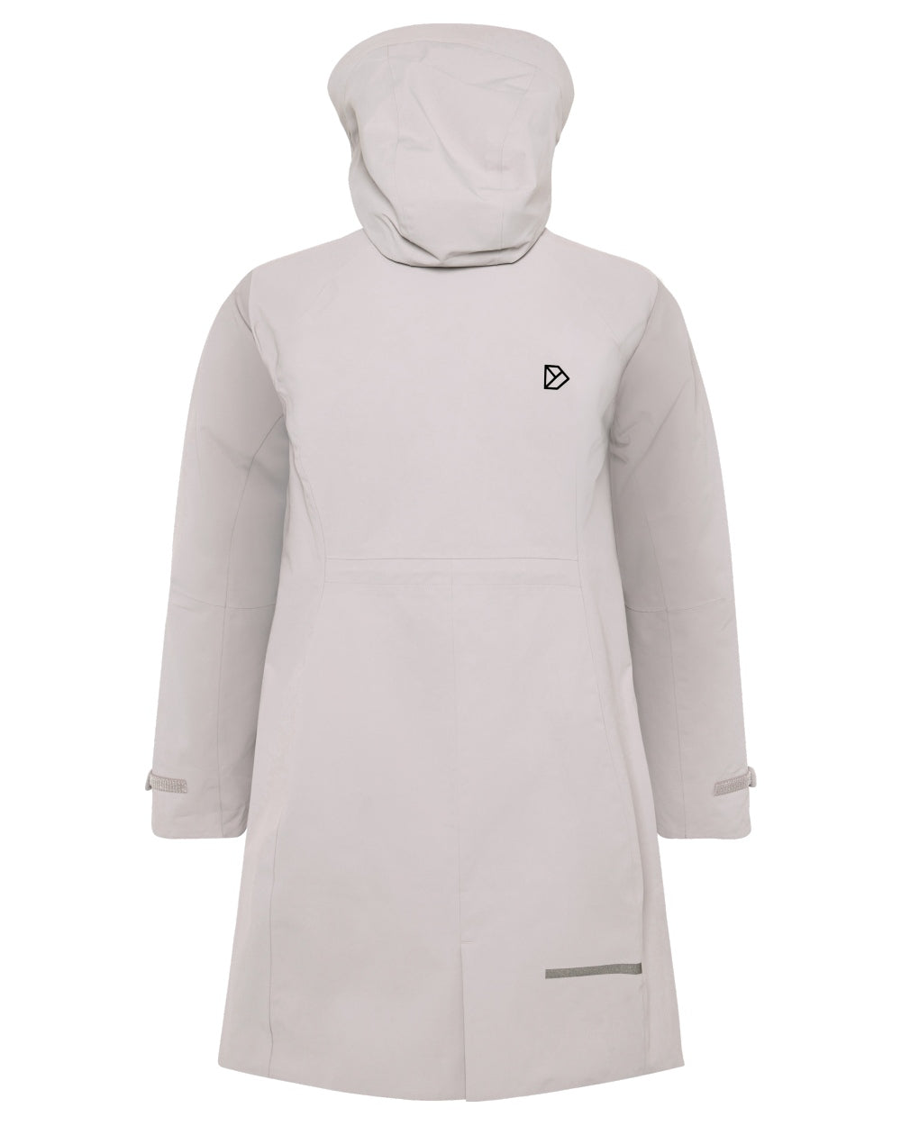 Sunrise Mist Coloured Didriksons Ilma Womens Waterproof Parka 8 on White Background
