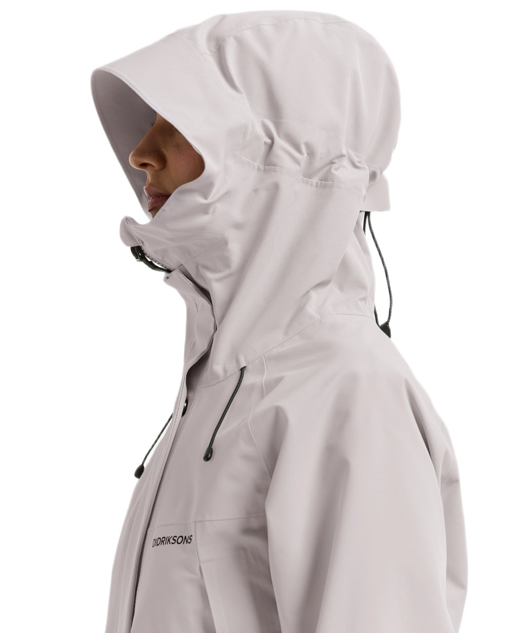 Sunrise Mist Coloured Didriksons Ilma Womens Waterproof Parka 8 on White Background
