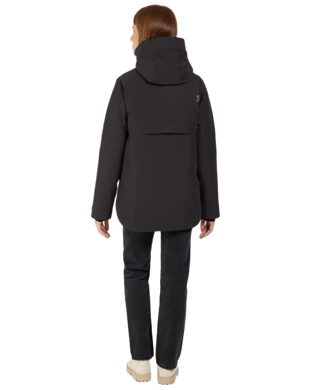 Black Coloured Didriksons Jennie Womens Jacket on white background  