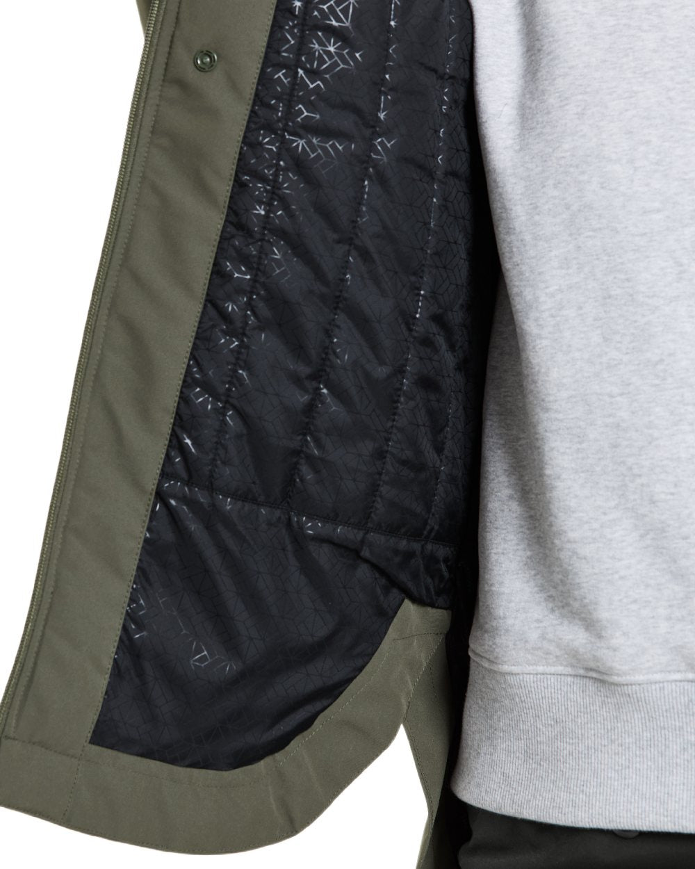 Deep Green Coloured Didriksons Jennie Womens Jacket on white background  