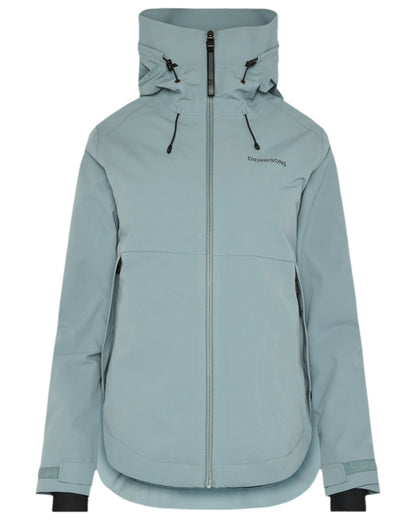 Factory Blue Coloured Didriksons Jennie Womens Jacket on white background  